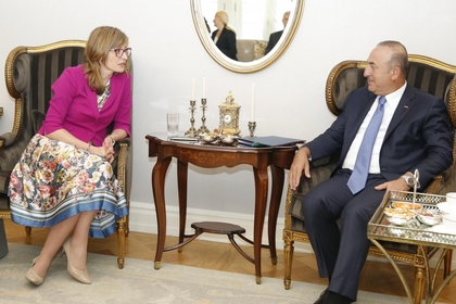 Deputy Prime Minister Ekaterina Zaharieva conferred with Turkish Foreign Minister Mevlut Cavusoglu